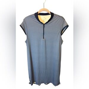 Head Tennis Dress Women’s XL Blue Zip-Neck Athletic Activewear
